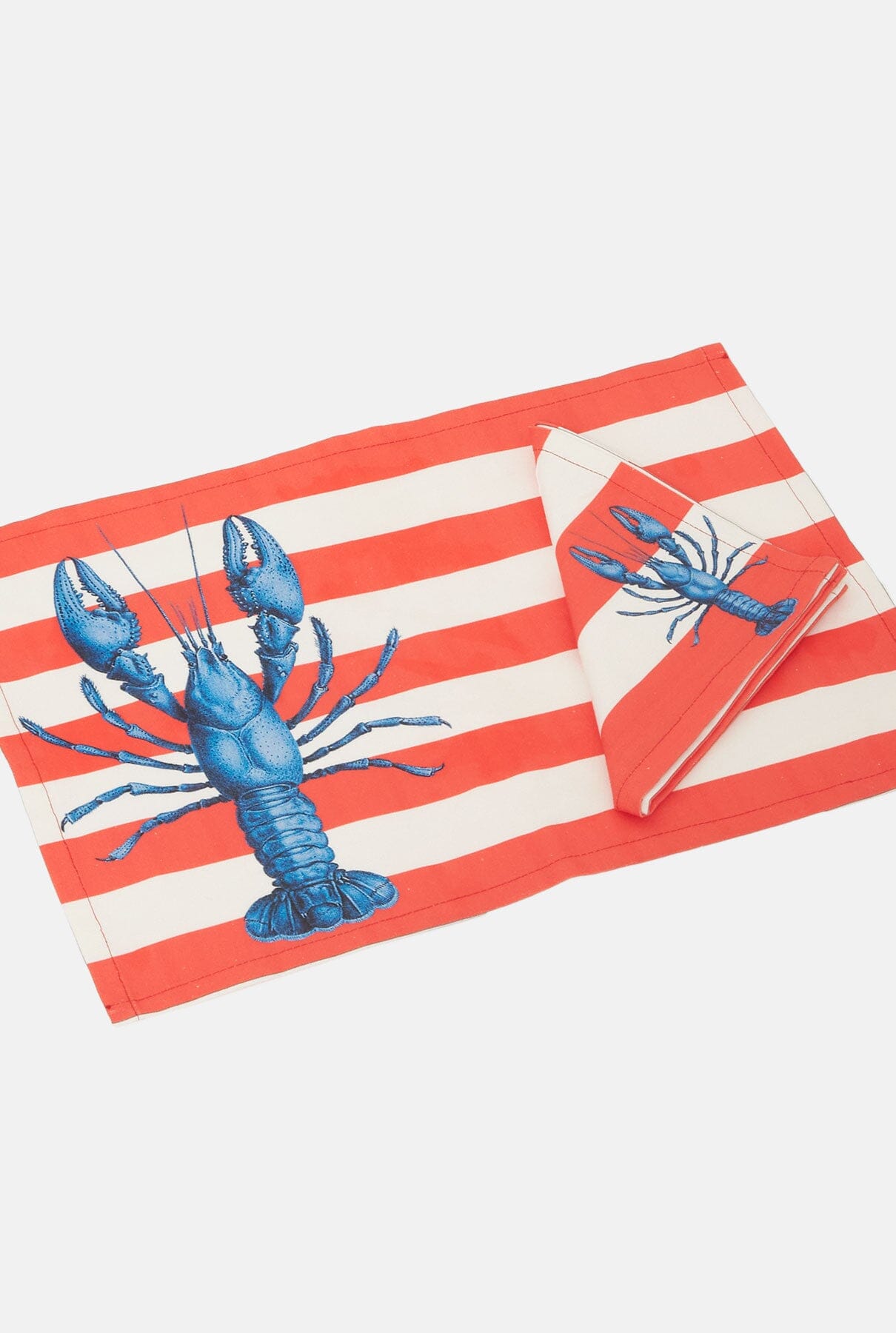 Individual rojo colección Bogavante ( 2 individuales y 2 servilletas) Tableware Cantabrico Living