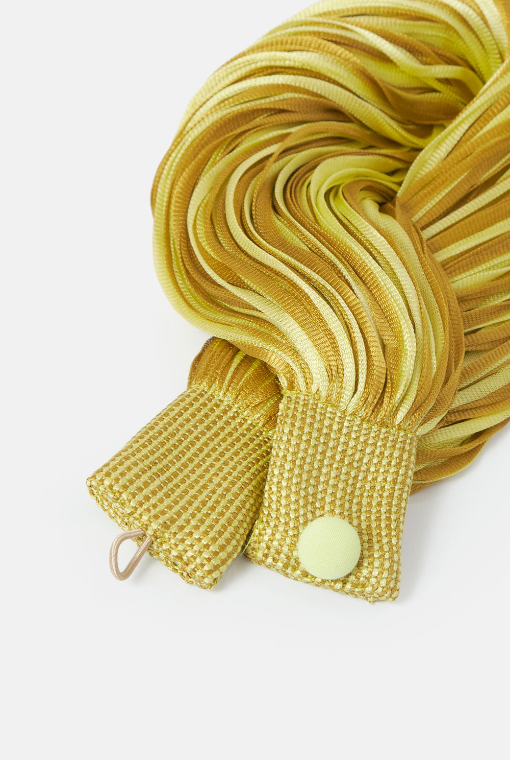 Japanese Silk Lime and Gold Necklace Neckclace Victoria de Talhora