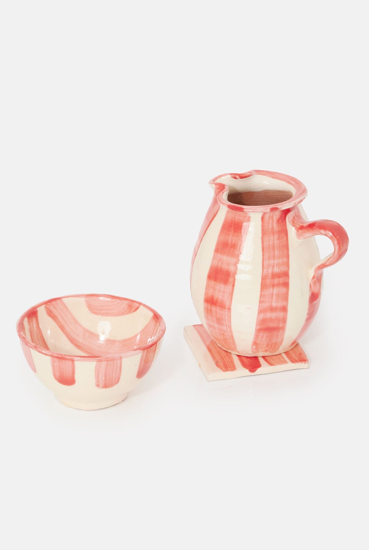 Jarra colección rayas rojas Tableware Cantabrico Living