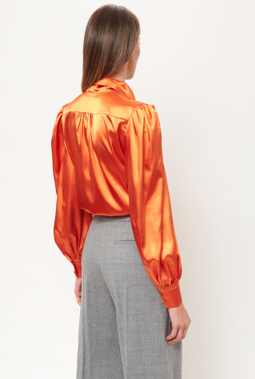 Lara orange shirt Shirts & blouses Leyre Doueil