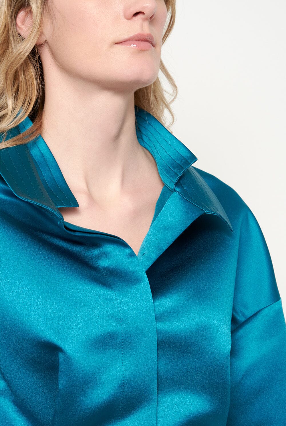 Luisa top turquoise Shirts & blouses Ulises Mérida