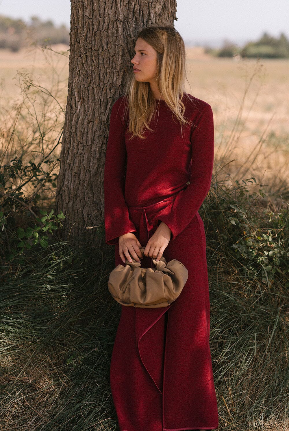 Lupe top - Wine T-Shirts & tops Laia Alen