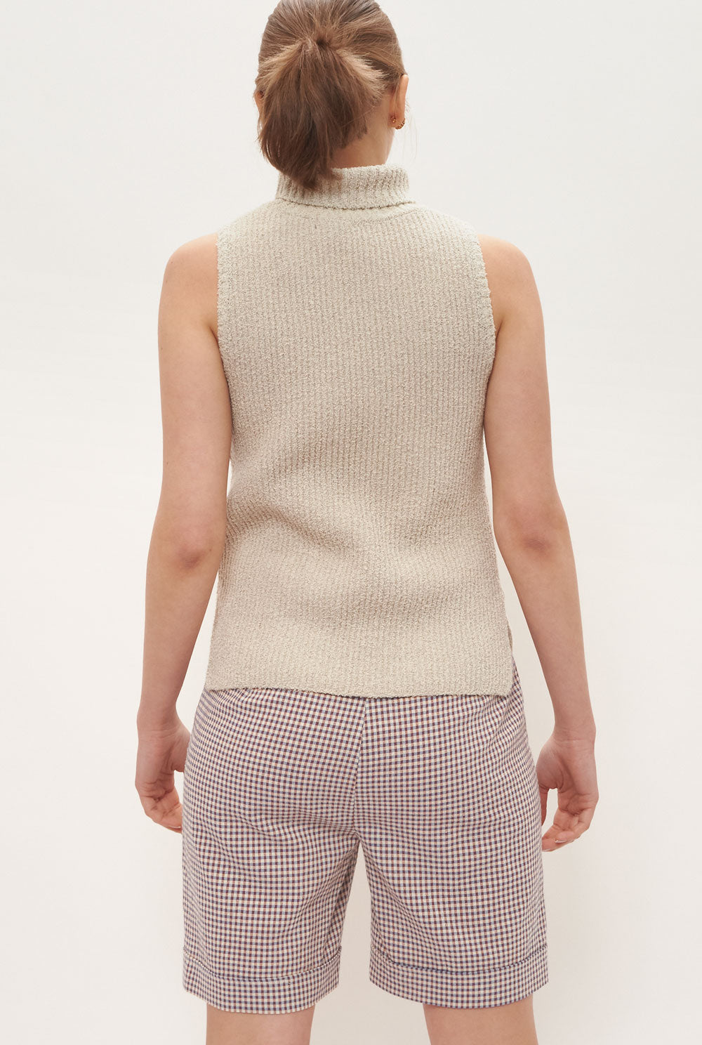 Maria roll-neck ivory jumper Laia Alen