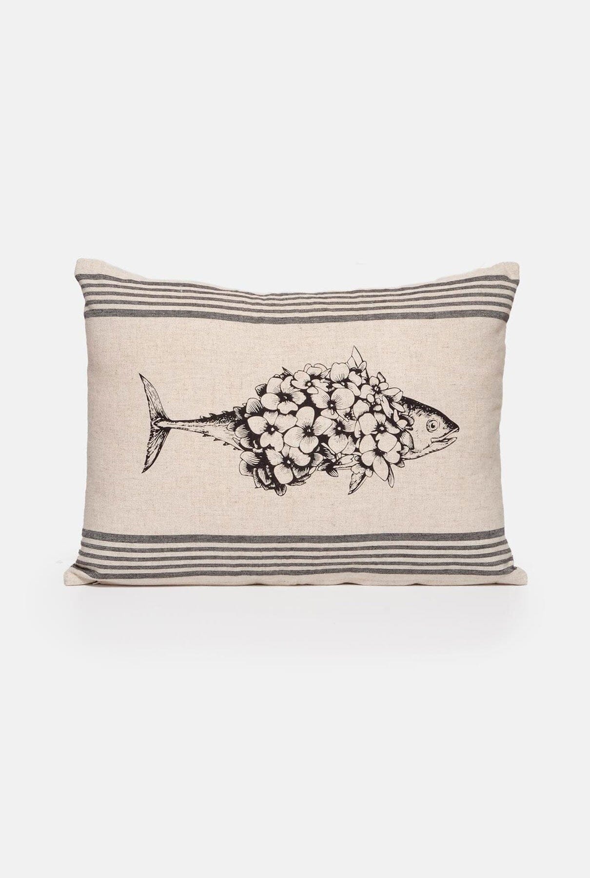 Maxi cojín lino rayas Textile Cantabrico Living