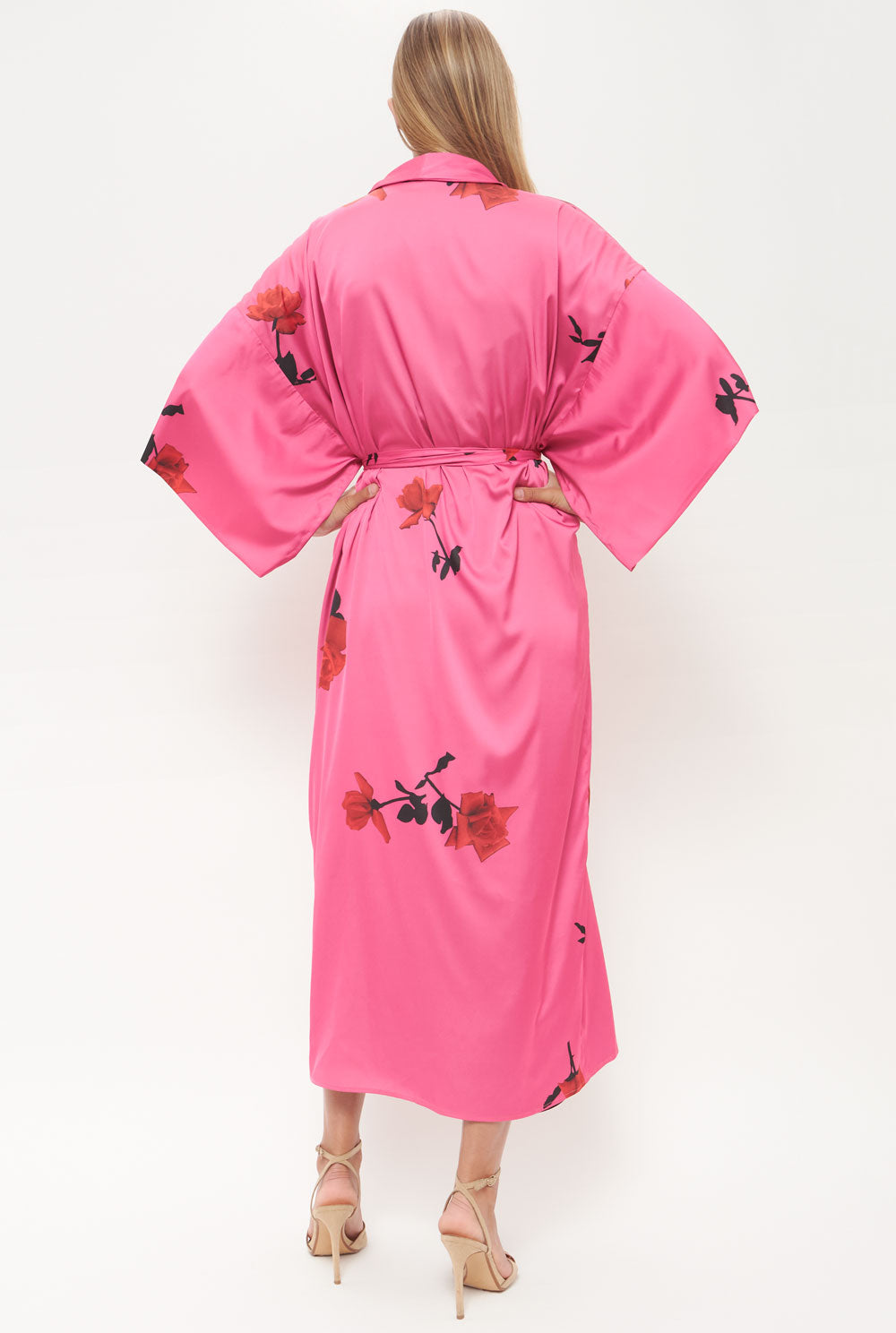 Maxi Kimono Rose Dresses Juan Vidal