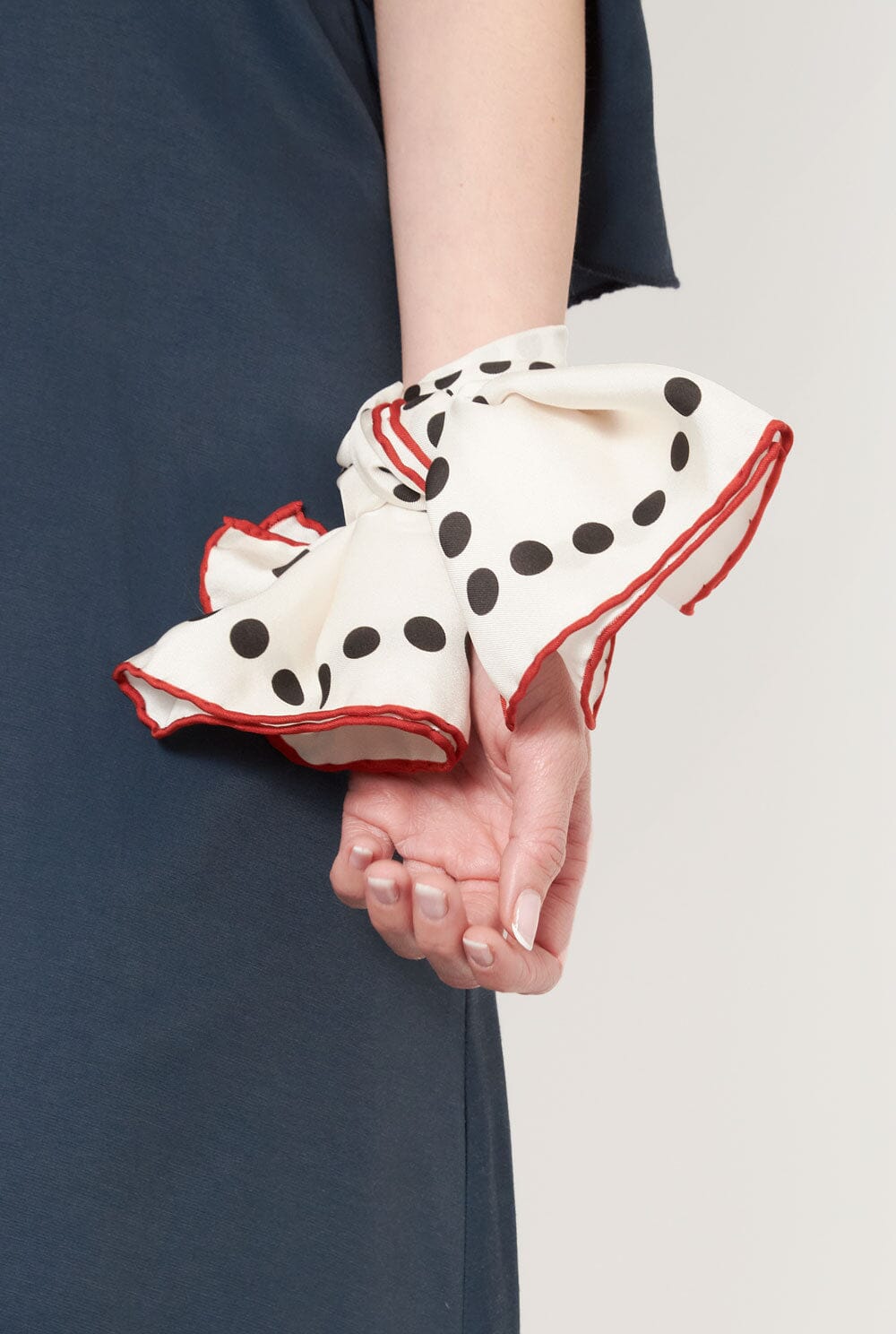 Mini Dot Scarf white Foulards & Scarves Van Hise