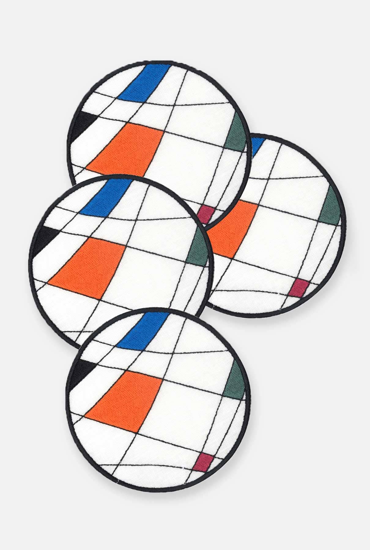 Miro 4 coasters set Tablewear Los Encajeros