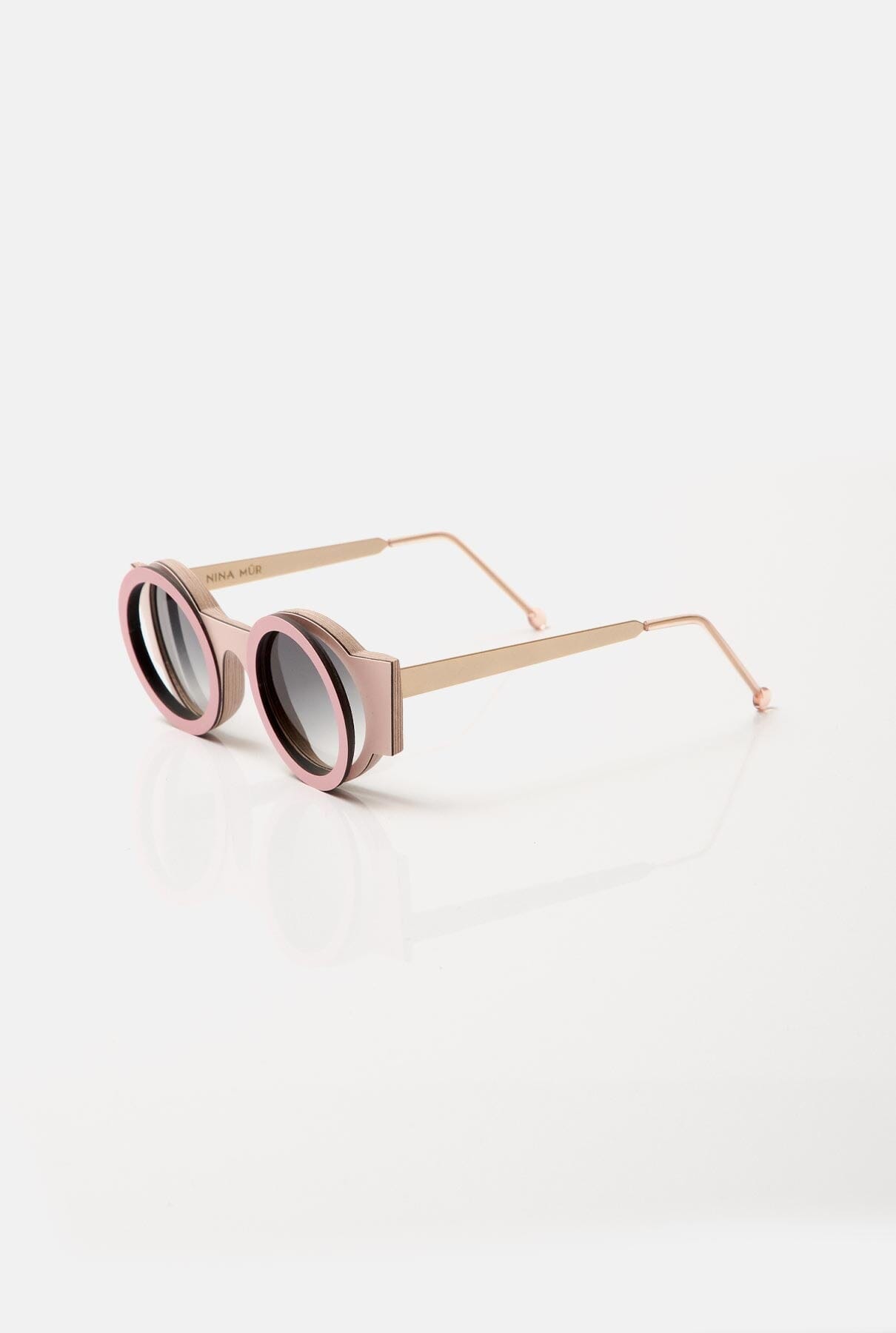 Nathalie Pale Pink Sunglasses NINA MUR
