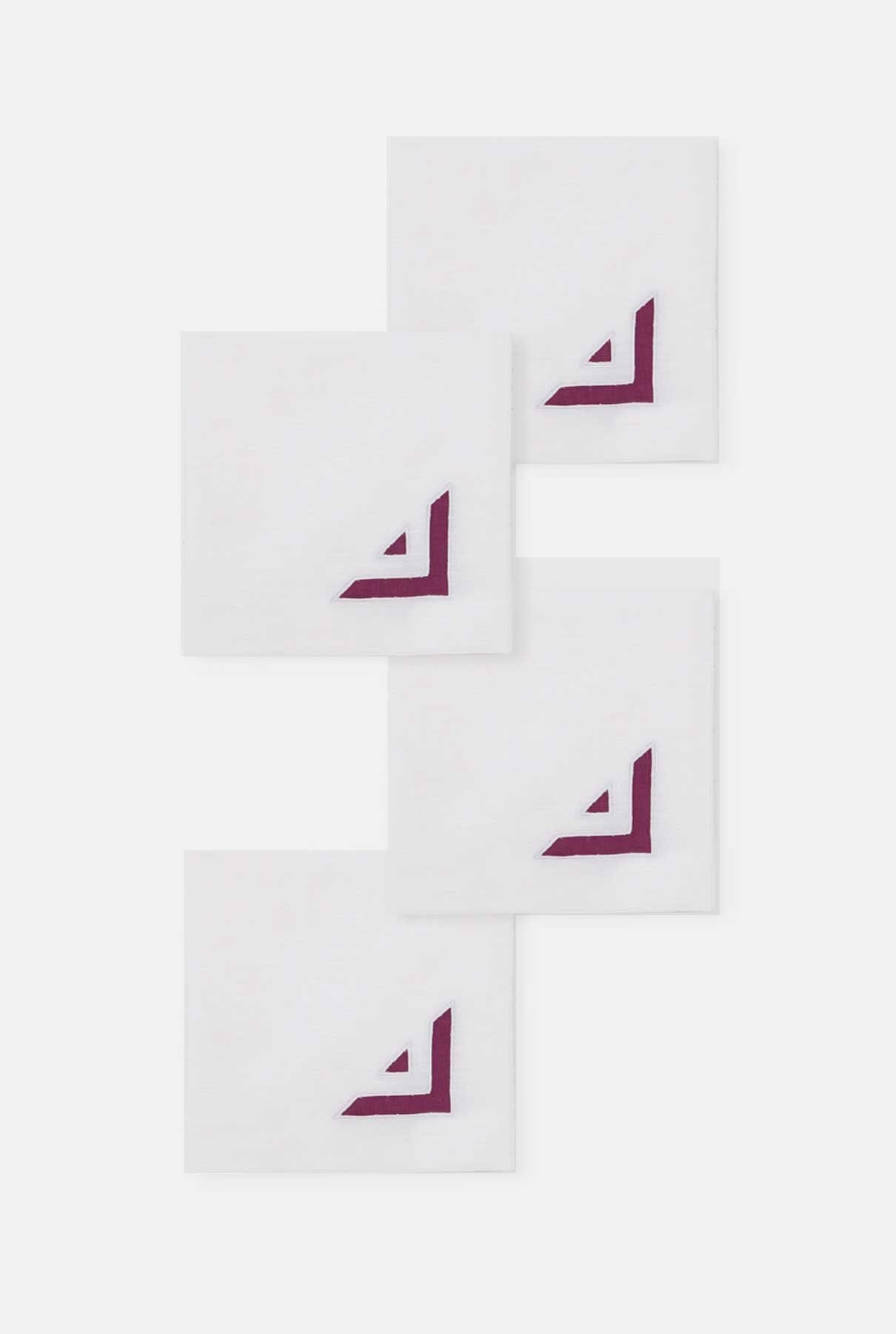 Octo Eggplant napkin Tablewear Los Encajeros