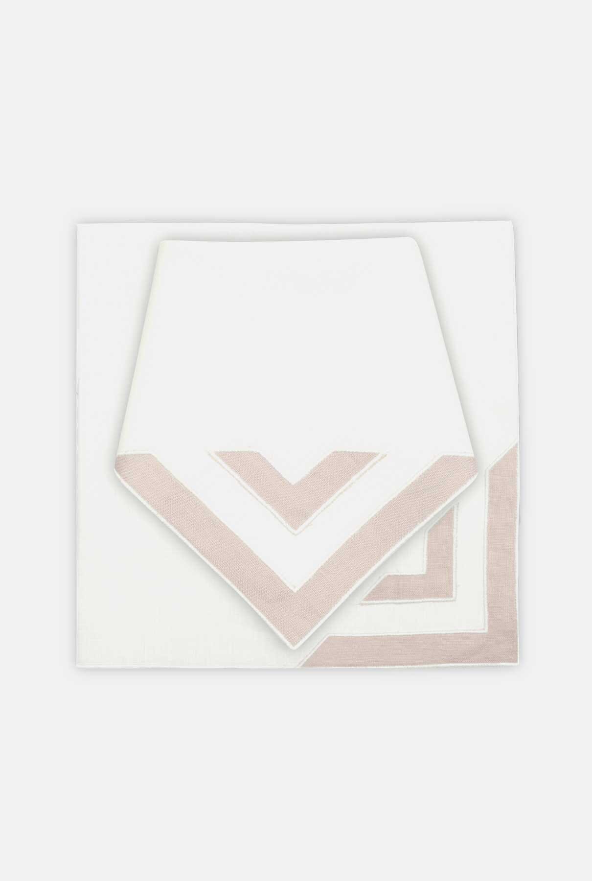 Octo White/ lilac napkin Tablewear Los Encajeros