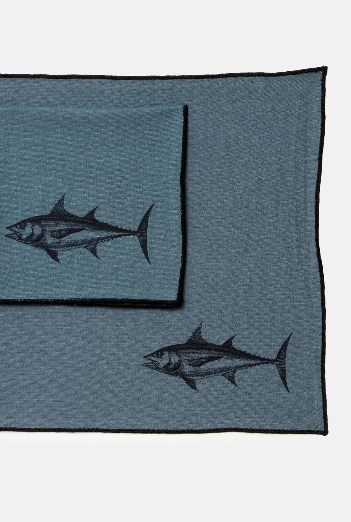 Par de individuales y servilletas splash atun Tableware Cantabrico Living