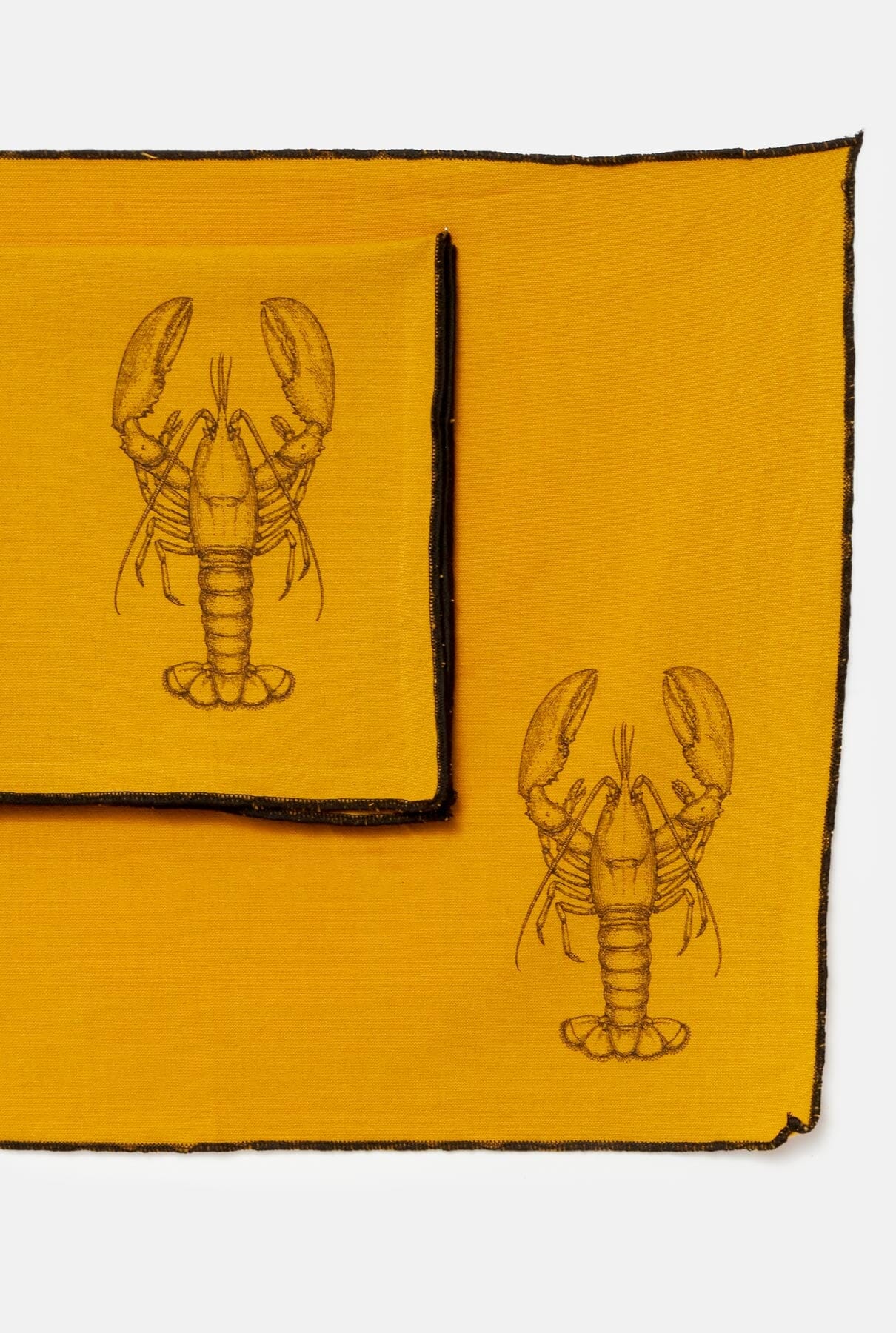 Par de individuales y servilletas splash langosta Tableware Cantabrico Living