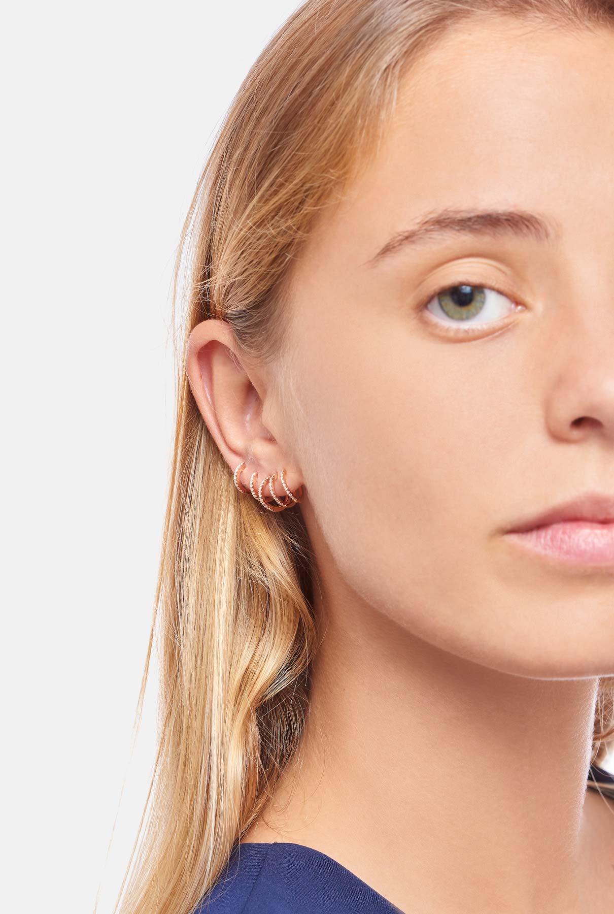 Pendiente Crawler Shewel - single unit Earrings Gold & Roses