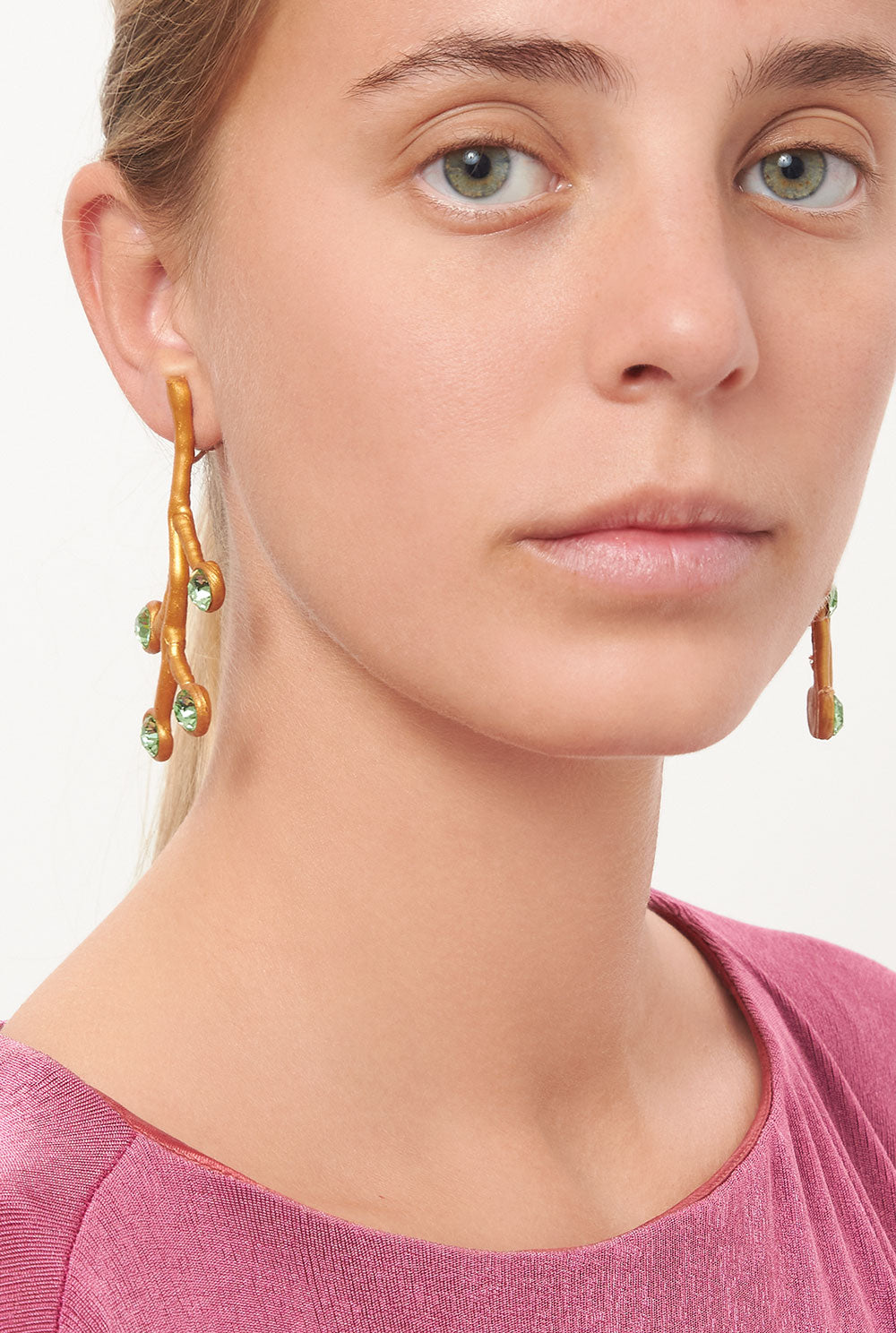 Pendiente Espe Green Earrings Joaquin Blanco