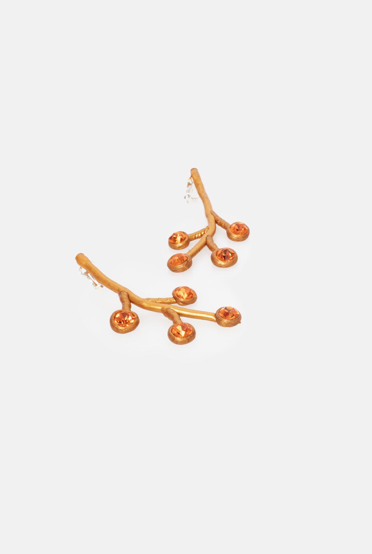 Pendiente Espe Naranja Earrings Joaquin Blanco