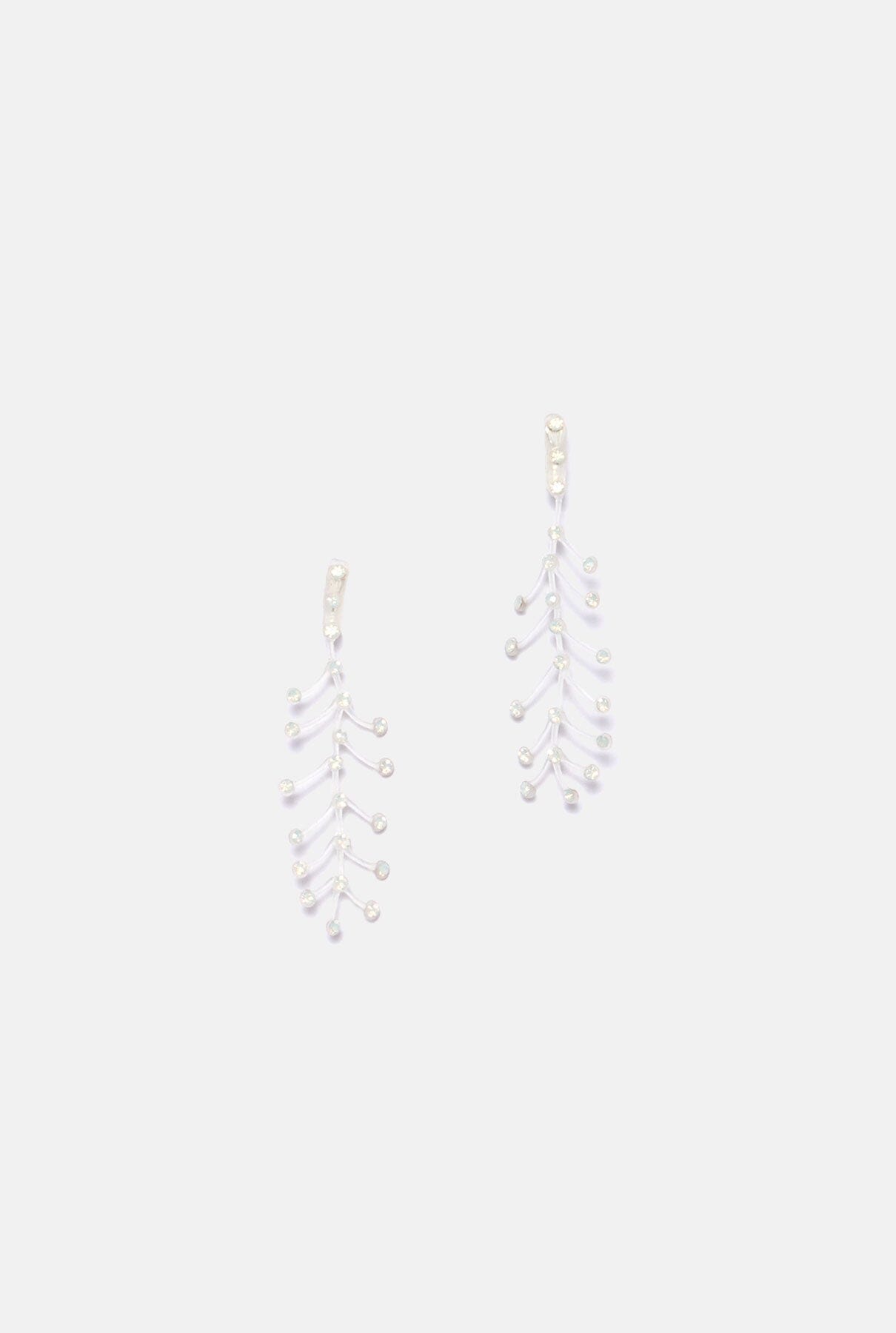 Pendiente Julieta blanco opal Earrings Joaquin Blanco