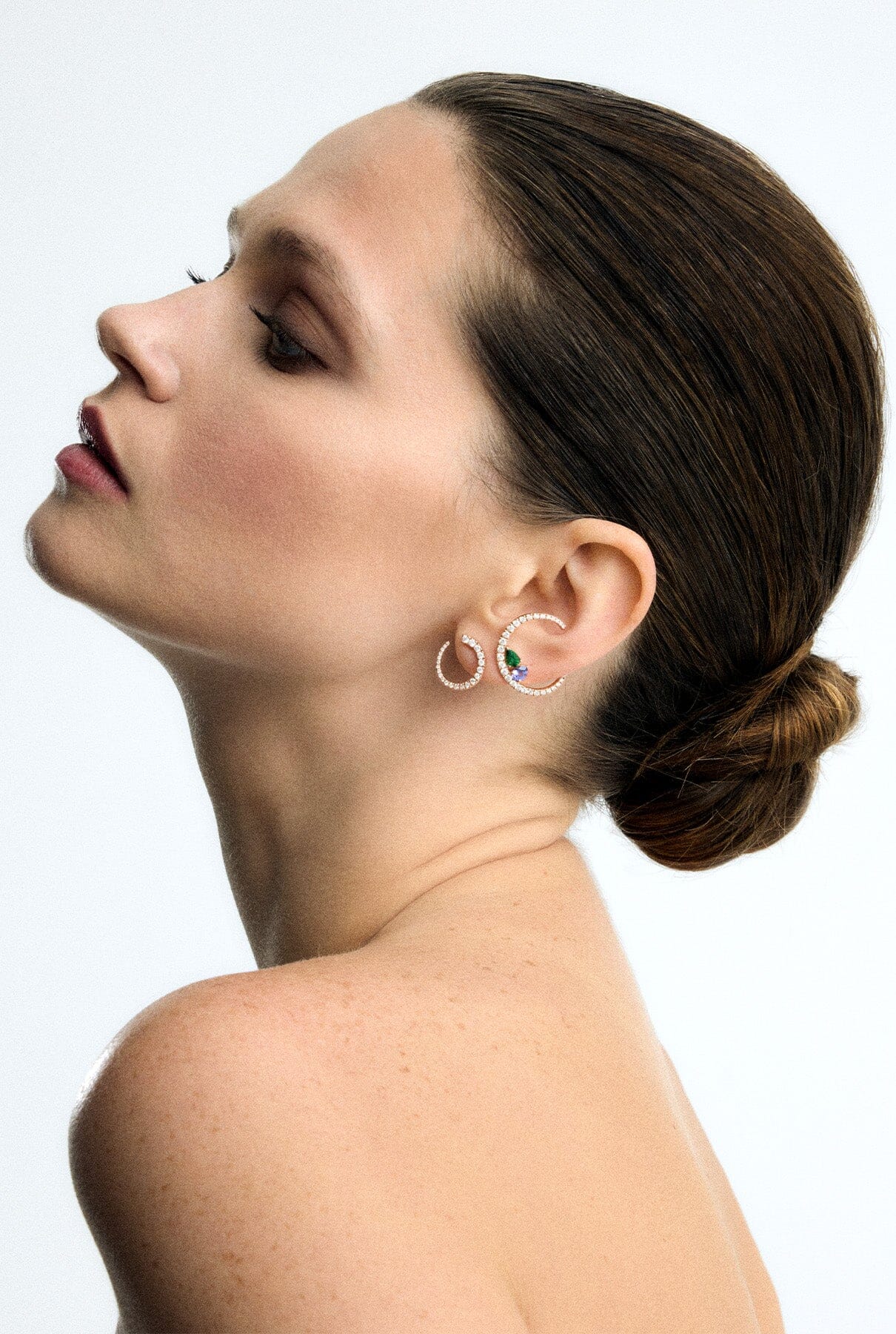 Pendientes Sasa L Color Earrings Gold & Roses