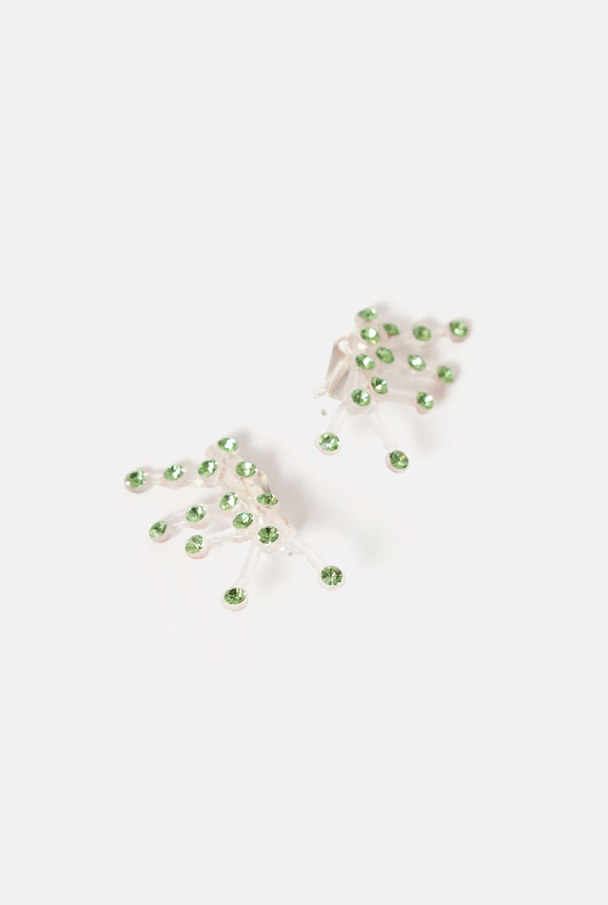 Pendientes Sofia strass verde Earrings Joaquin Blanco