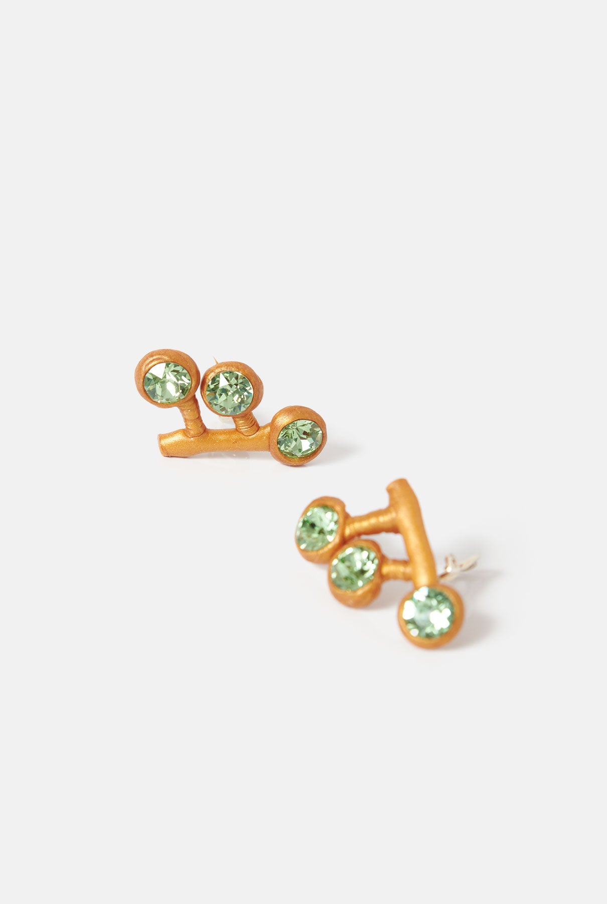 Pendientes Sofia verde Earrings Joaquin Blanco