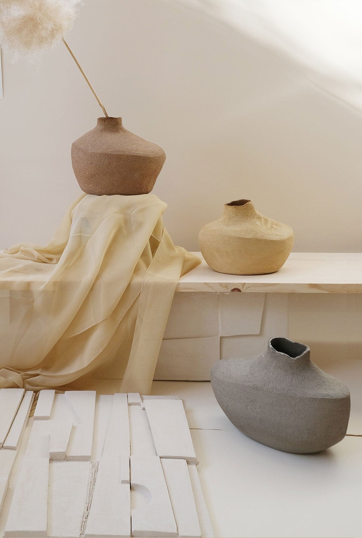 Small Curva y arista Vases Adriana Cabello