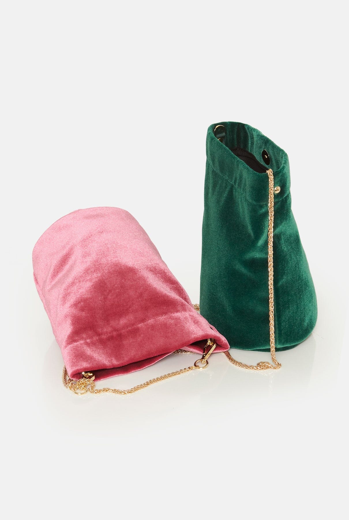 The Mini Cube Bag NEW VELVET - Color ROSA Crossbody bags The Bag Lab