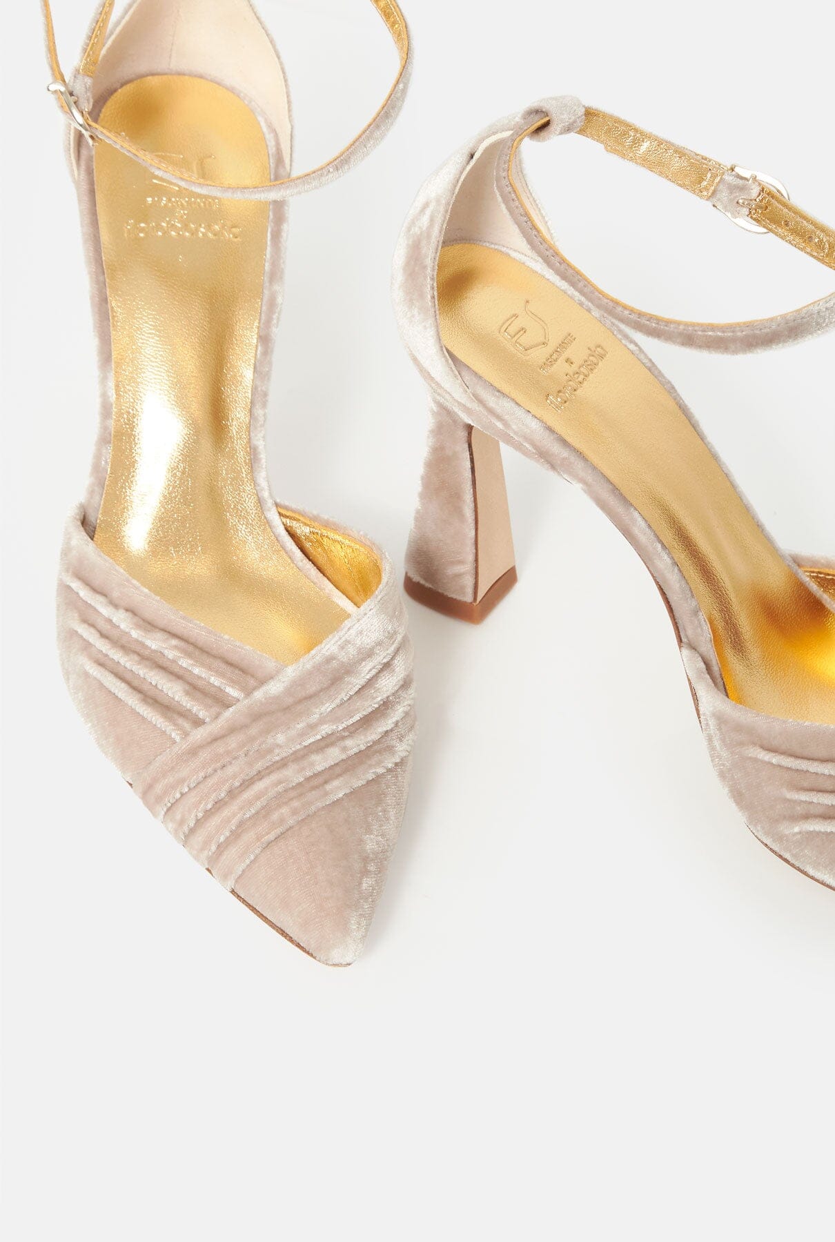 Tilda Taupe Trapecio Heels Flordeasoka