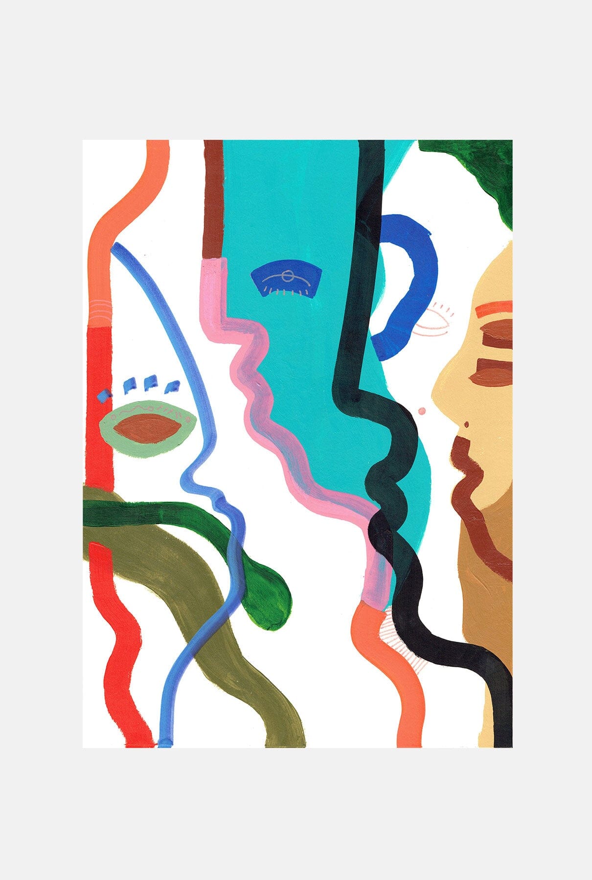 Universo III Paintings Máscaraqueespalda