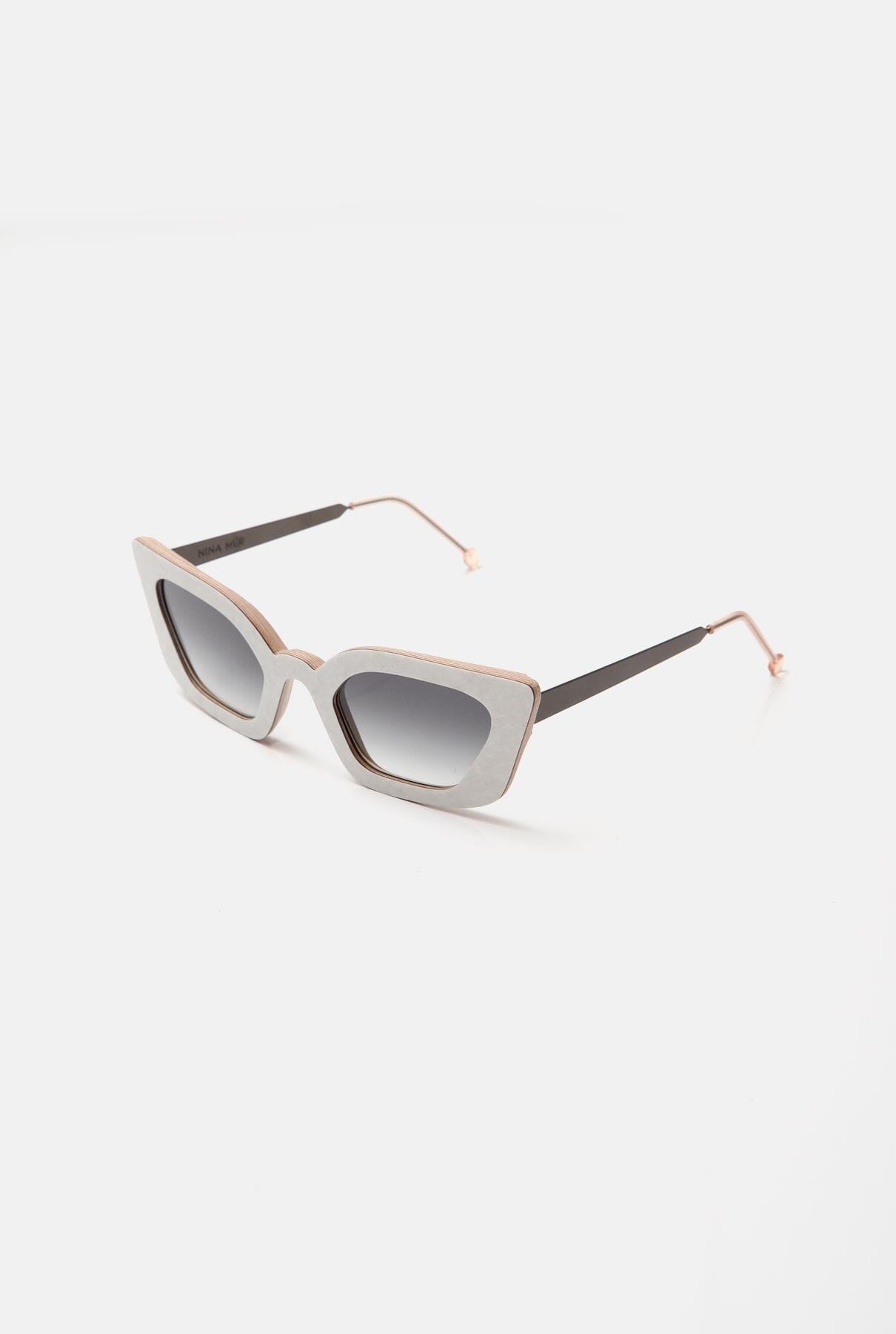 Victoria White Quartz Sunglasses NINA MUR