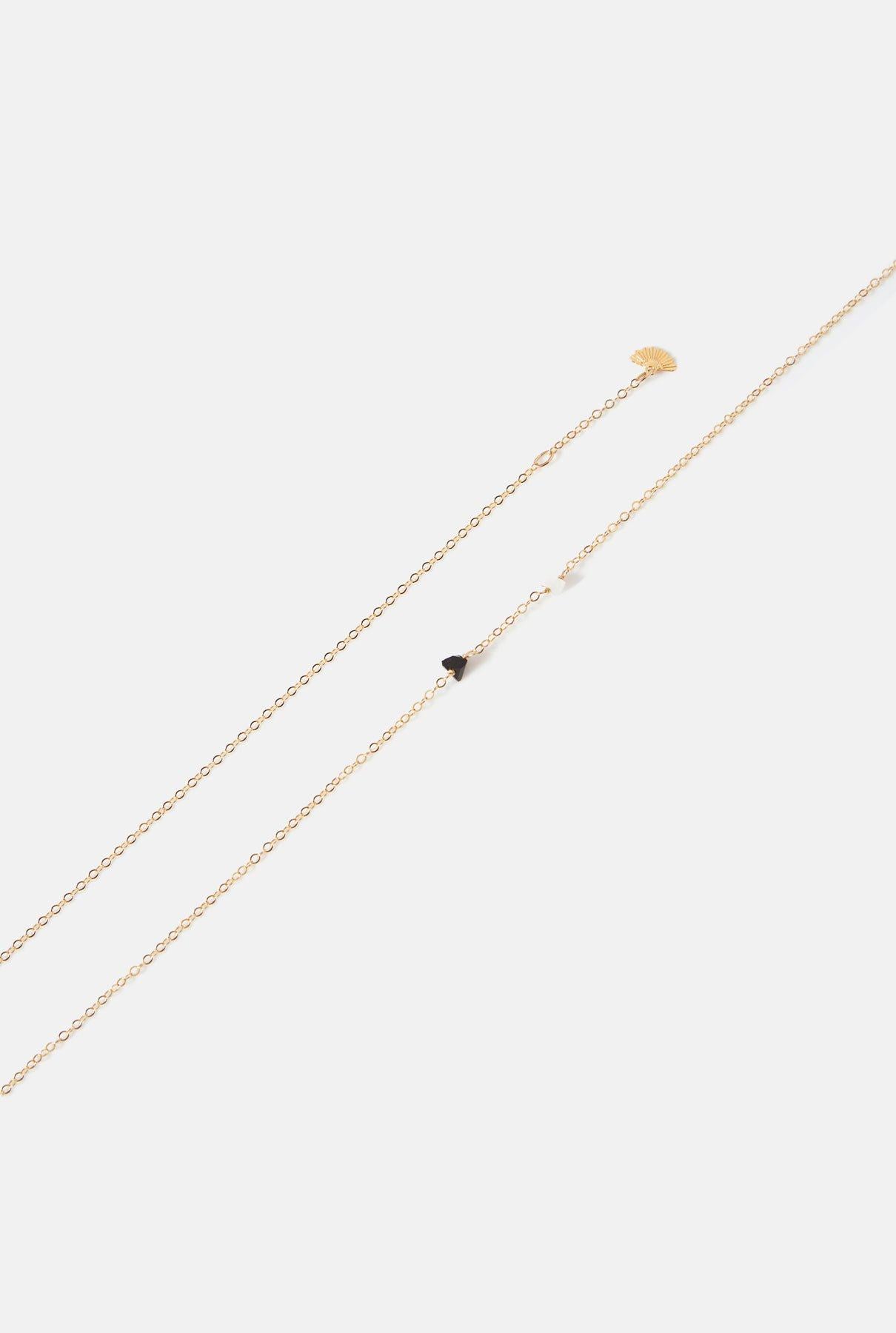 Vogue on the rocks ( black / white ) Neckclace La Morenita