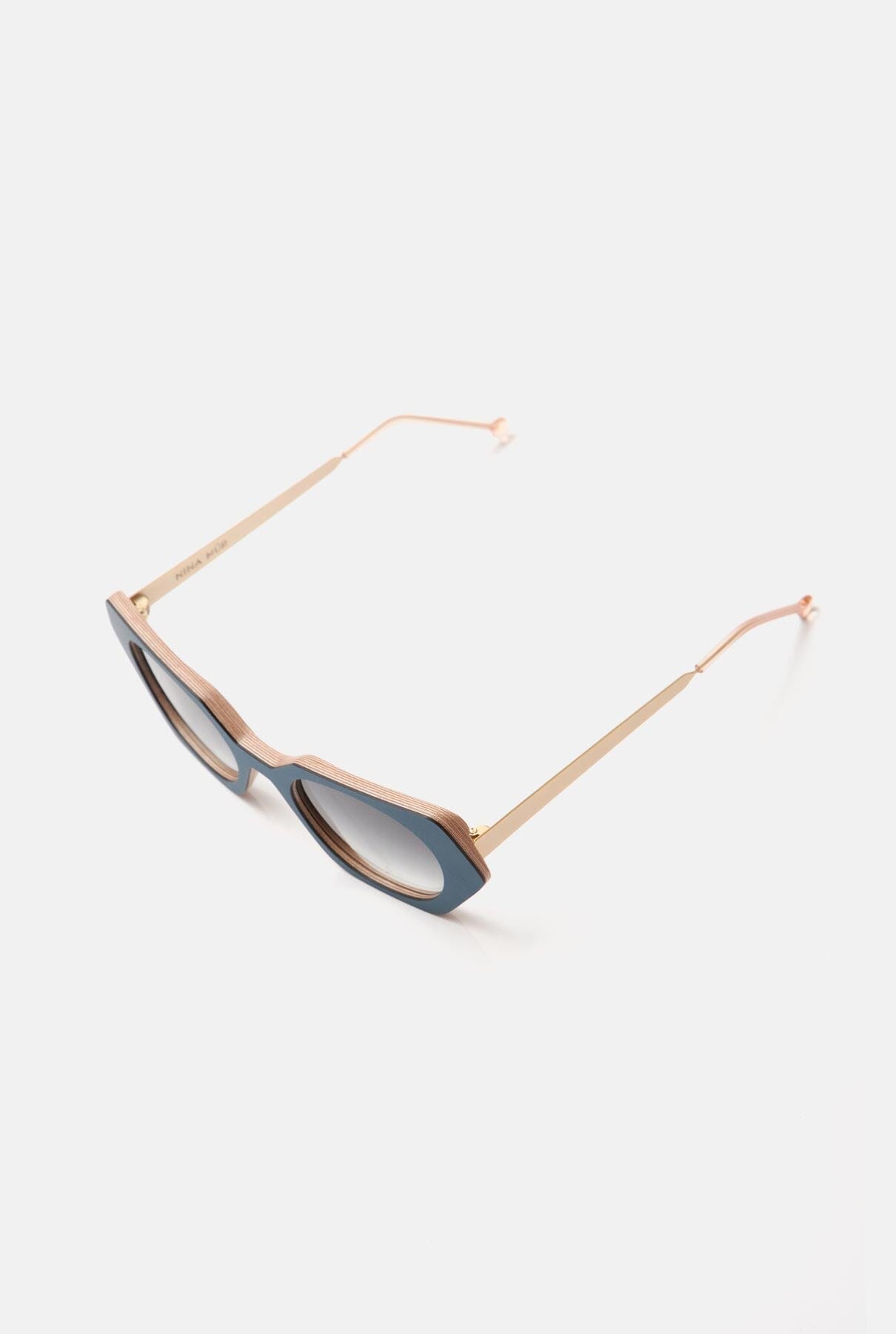 Zayda Blue Steel Sunglasses NINA MUR