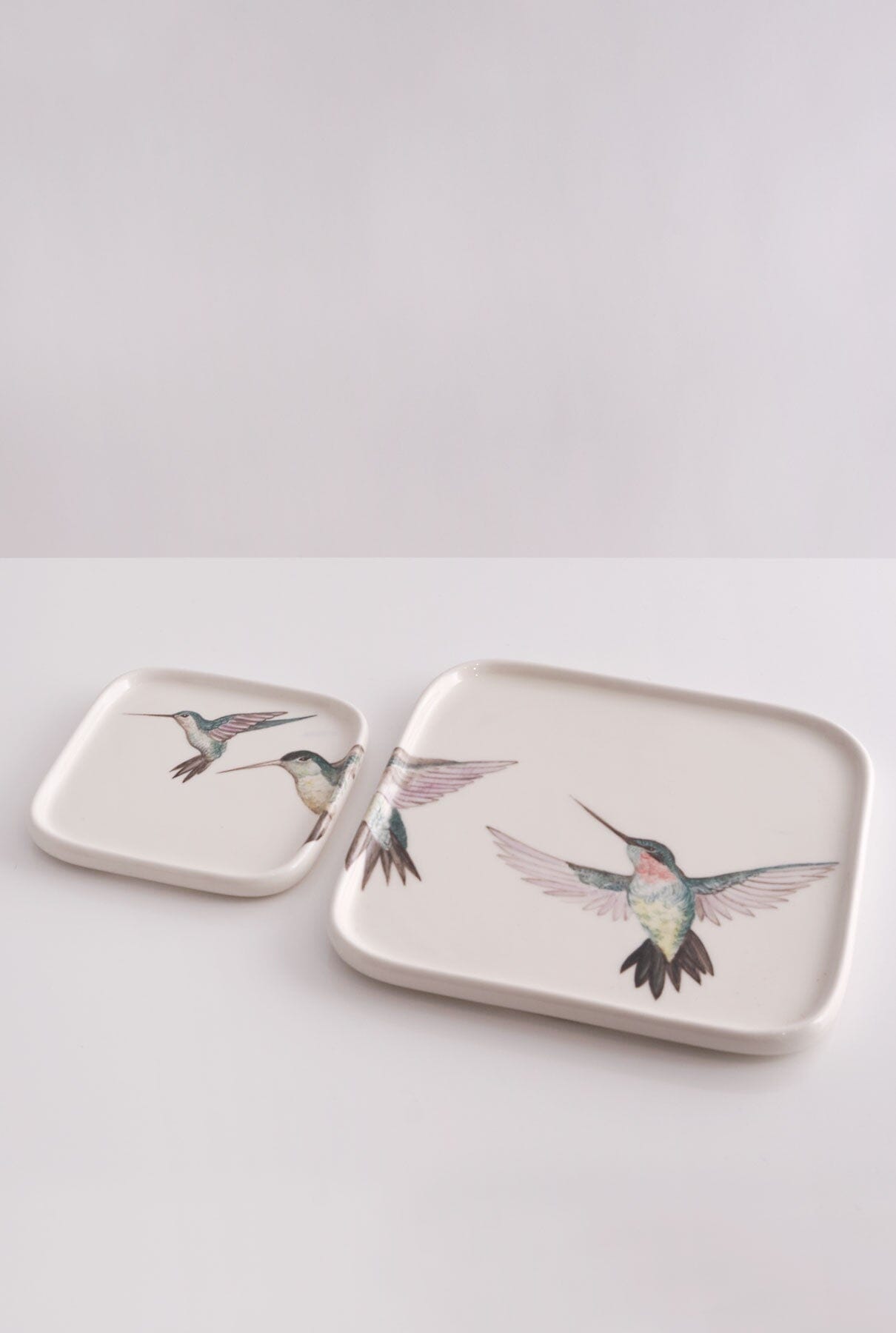 2 Colibri design trays set Tableware Nuria Blanco Vajillas 