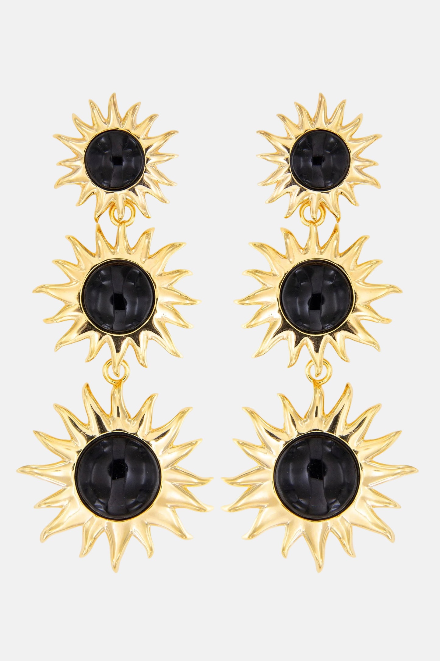 Colgantes Sol Fascinante Final Ágata Negra