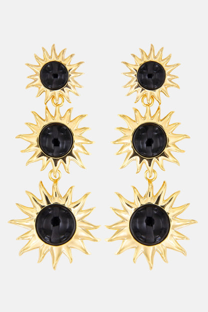 Colgantes Sol Fascinante Final Ágata Negra