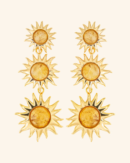Colgantes Sol Fascinante Final Citrino