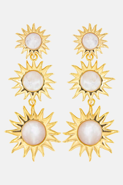 Colgantes Sol Fascinante Final Madreperla Blanca