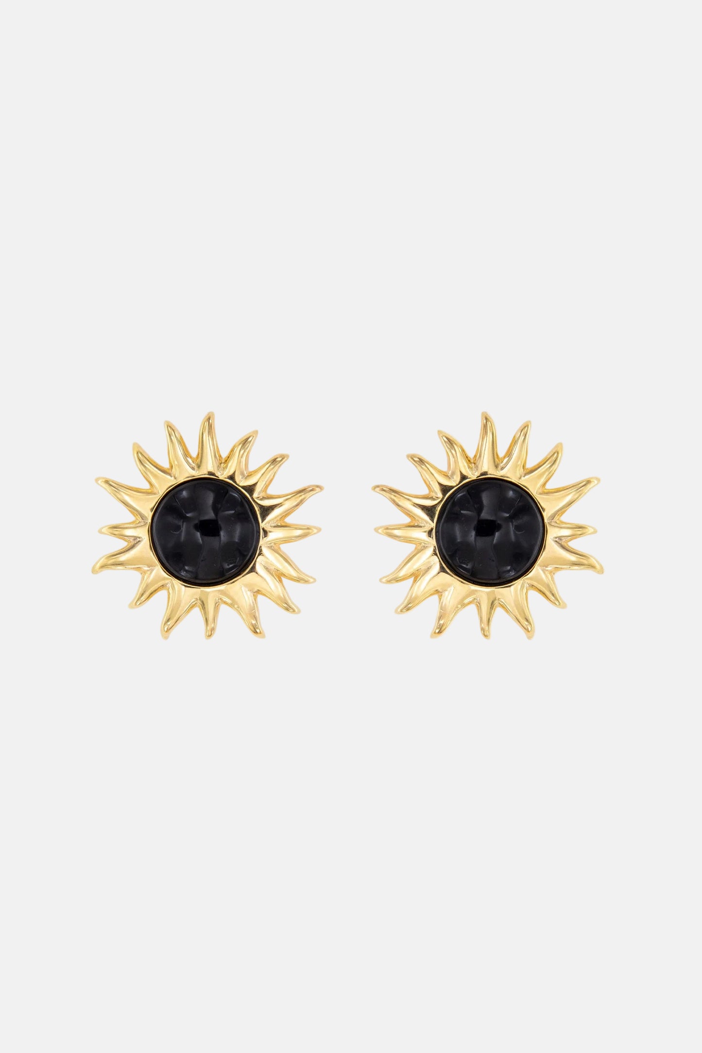 Pendientes Sol Fascinante Ágata Negra
