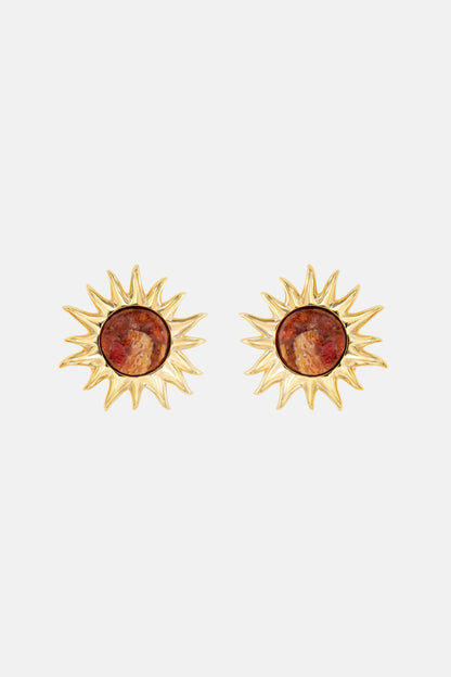 Pendientes Sol Fascinante Coral