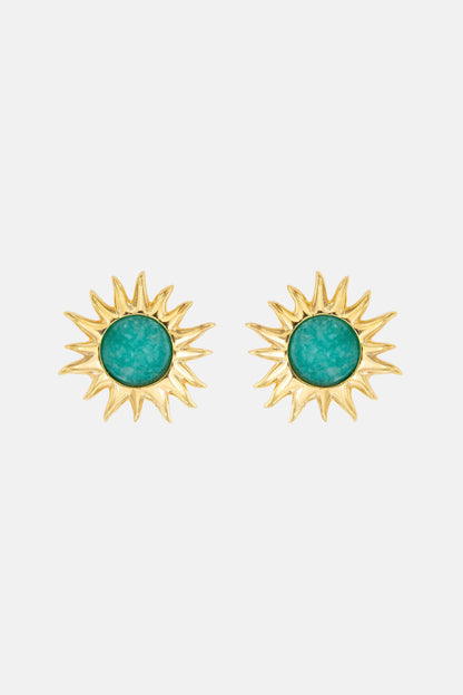 Pendientes Sol Fascinante Amazonita