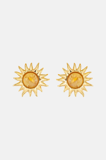 Pendientes Sol Fascinante Citrino