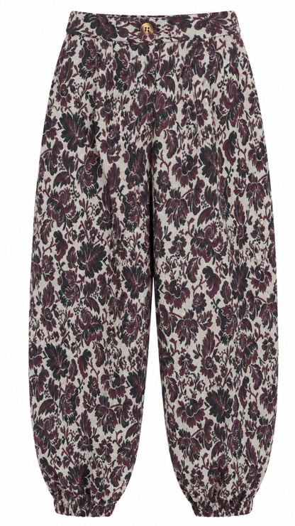 Colette Gathered Beige Pants