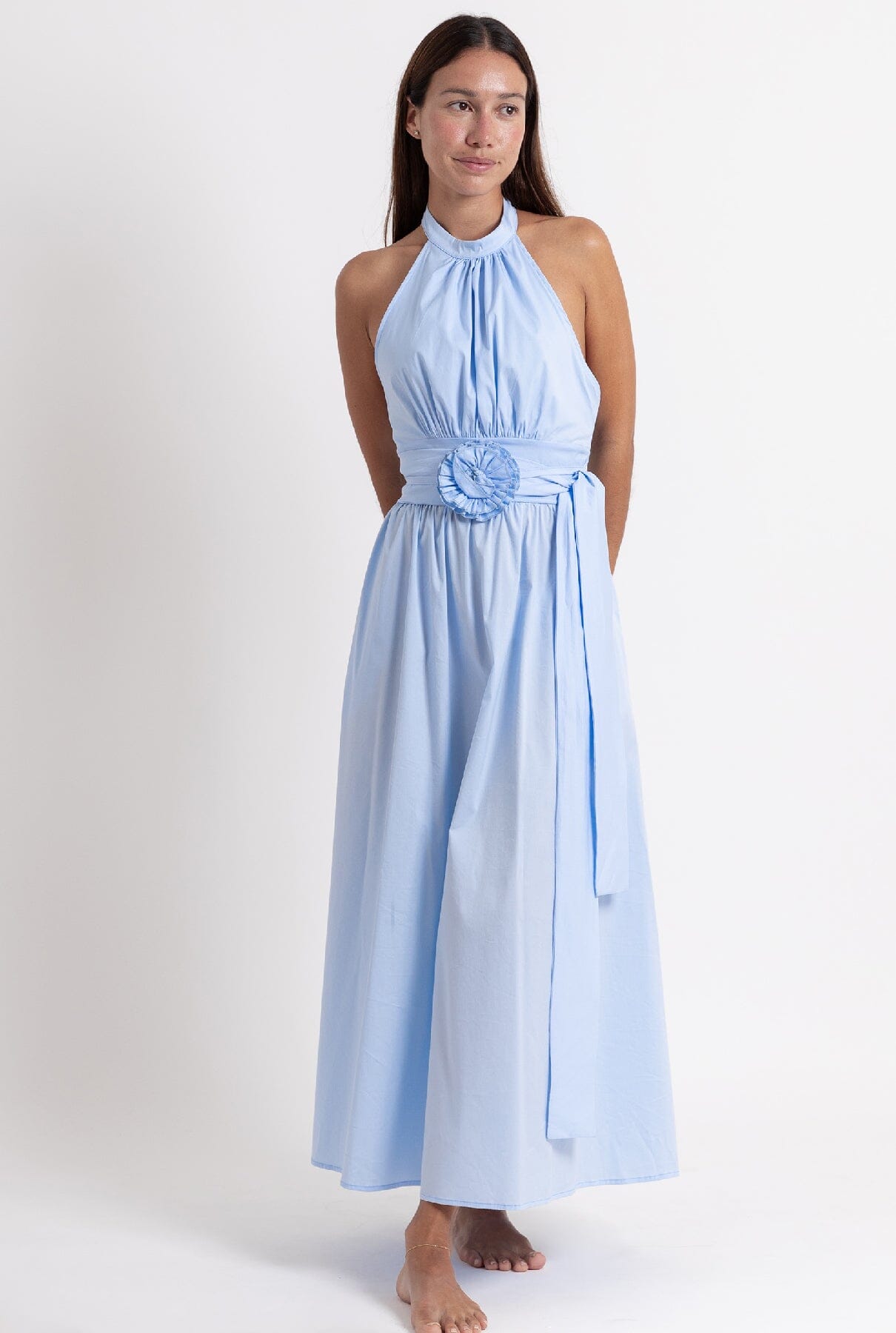 60'S POPPELIN DRESS BABY BLUE Dresses The Villã Concept 