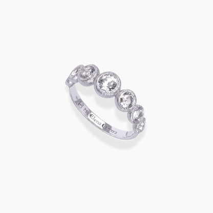 7 Bubbles — Anillo de compromiso en oro blanco 18k con diamantes Rings Elena Carrera 
