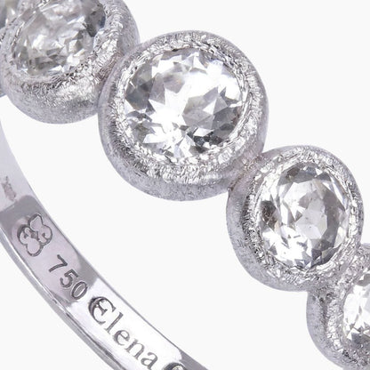 7 Bubbles — Anillo de compromiso en oro blanco 18k con diamantes Rings Elena Carrera 