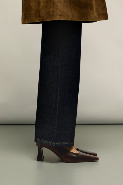 Petra Pumps in Brown Leather