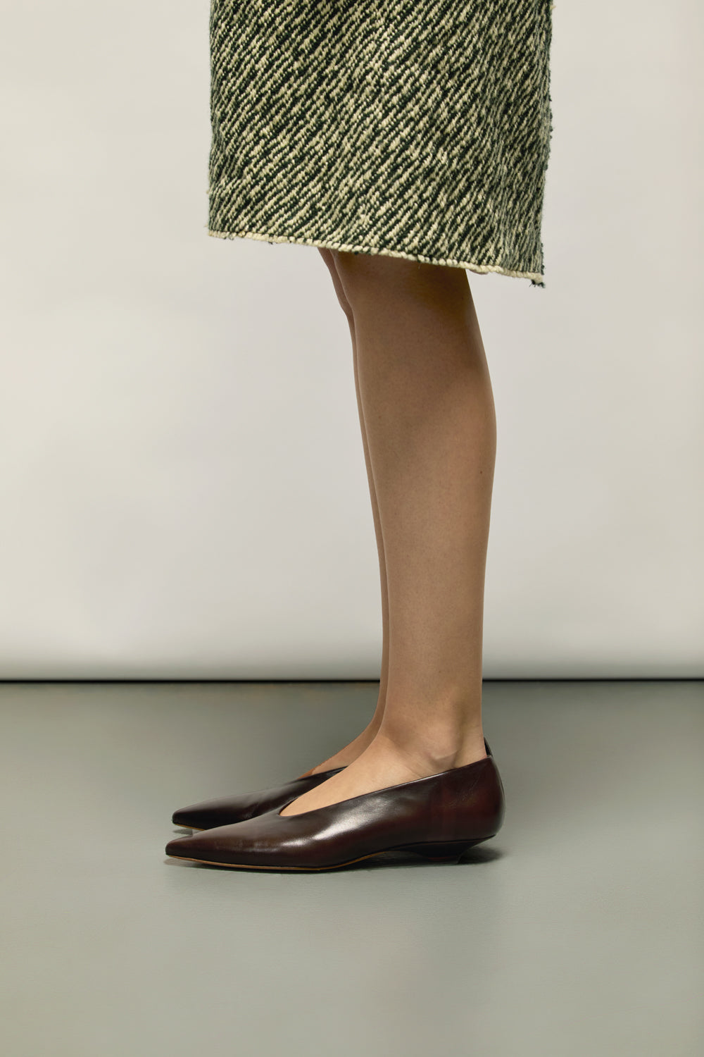 Freya Pumps in Brown Leather