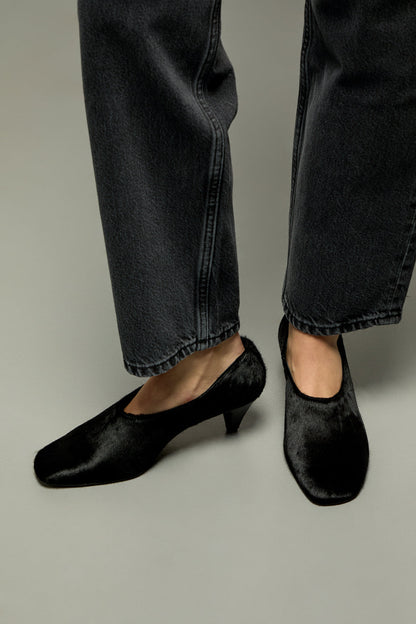 Taylor Pumps in Black Calf Hair