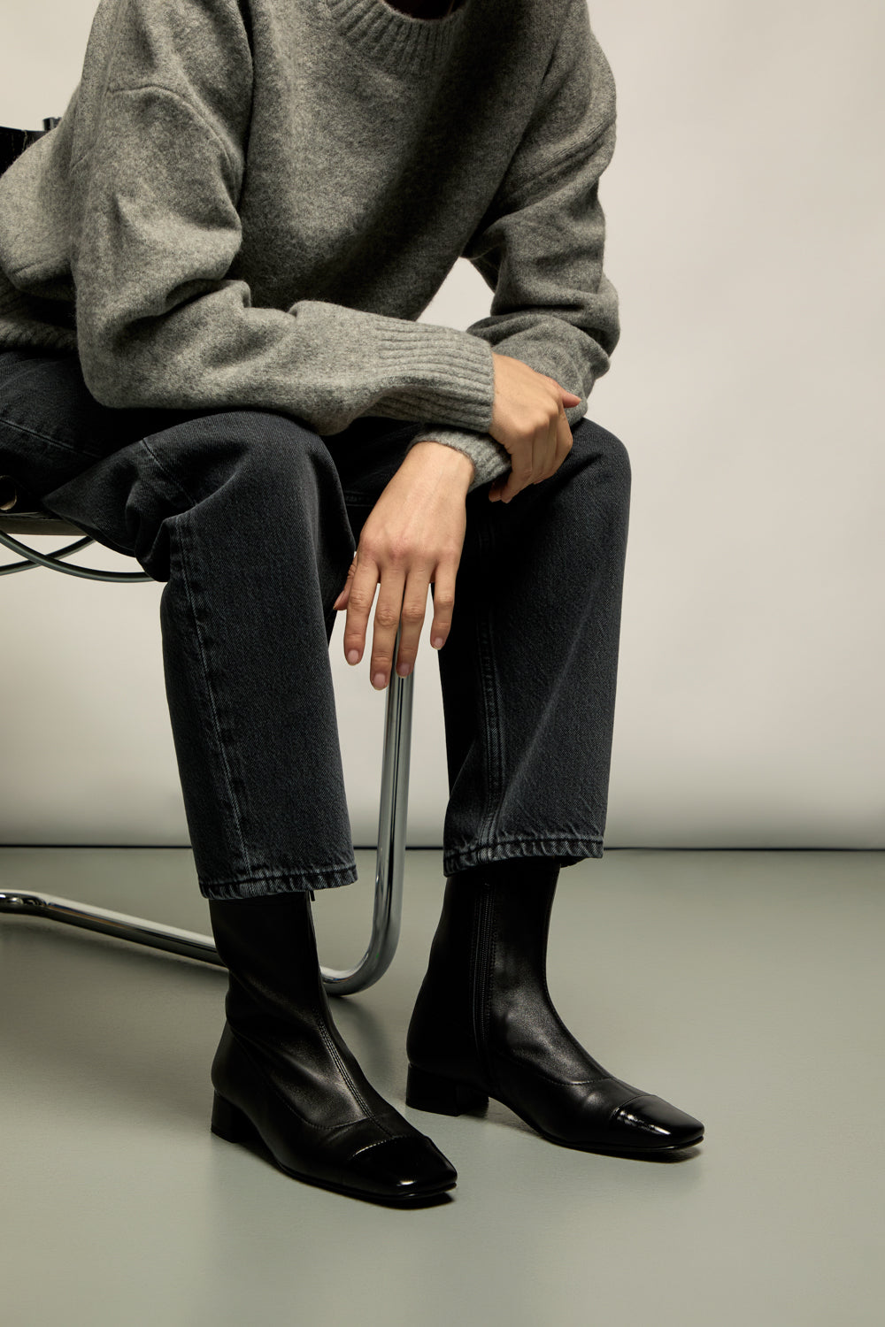 Laurie Ankle Boots Black Leather