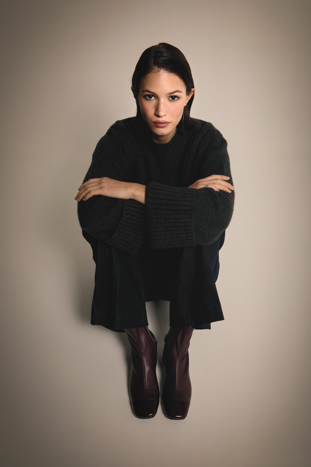 Laurie Ankle Boots Burgundy Leather
