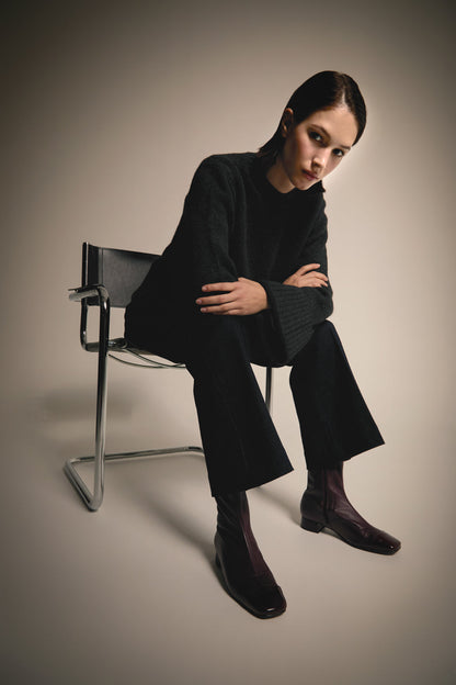Laurie Ankle Boots Burgundy Leather
