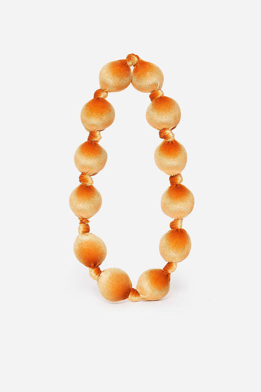 Mustard Velvet Necklace